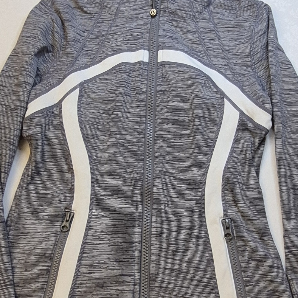 Lululemon Define Jacket Sz 6 Gray White Wee Are From Space Full Zip - Picture 4 of 11